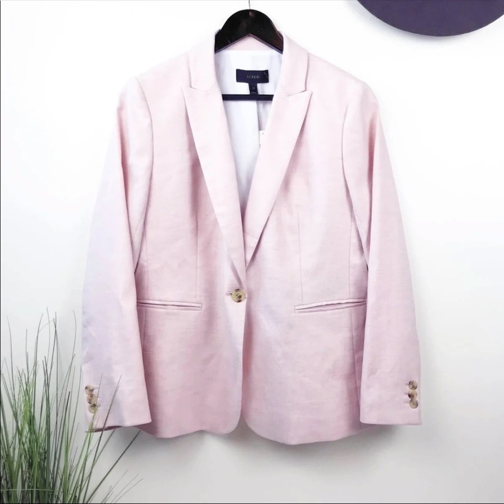 J. Crew Parke Stretch Linen Blend Blazer